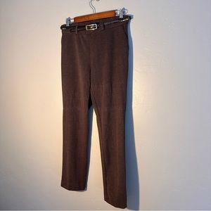 EUC Banana Republic Cropped Cozy Dress Pants with Pockets and Belt Hoops Gray